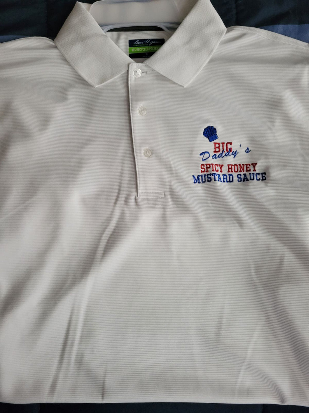 Golf Shirt, White, XL